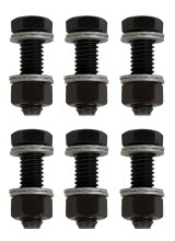 Proform Wedge-Locking Collector Bolts 66757 Fastener, Bolt, Hex Head, Steel, Black Oxide, 3/8-16 in., Set of 6 thumbnail 2