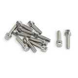 Proform Self-Locking Wedge Header Bolts 66826 Fasteners, Bolts, Hex Head, Steel, Nickel Plated, M8 x 1.0 Thread Size, 1.181 in. Underhead Length, Set of 16 thumbnail 2