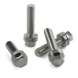 Proform Self-Locking Wedge Header Bolts 66826 Fasteners, Bolts, Hex Head, Steel, Nickel Plated, M8 x 1.0 Thread Size, 1.181 in. Underhead Length, Set of 16 thumbnail 3