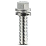 Proform Self-Locking Wedge Header Bolts 66826 Fasteners, Bolts, Hex Head, Steel, Nickel Plated, M8 x 1.0 Thread Size, 1.181 in. Underhead Length, Set of 16 thumbnail 4