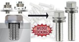 Proform Self-Locking Wedge Header Bolts 66826 Fasteners, Bolts, Hex Head, Steel, Nickel Plated, M8 x 1.0 Thread Size, 1.181 in. Underhead Length, Set of 16 thumbnail 5