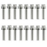 Proform Self-Locking Wedge Header Bolts 66826 Fasteners, Bolts, Hex Head, Steel, Nickel Plated, M8 x 1.0 Thread Size, 1.181 in. Underhead Length, Set of 16 thumbnail 7