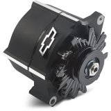 Proform Parts Alternators and Generators 141-146 Alternator; 100 AMP; GM 1-Wire; Slant-Edge; Raised Bowtie; Black Crinkle thumbnail 1