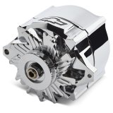 Proform Parts Alternators and Generators 141-154 Alternator; 100 AMP; GM 1-Wire; Slant-Edge; Recessed Black Bowtie Logo; Chrome thumbnail 1