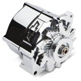 Proform Parts Alternators and Generators 141-154 Alternator; 100 AMP; GM 1-Wire; Slant-Edge; Recessed Black Bowtie Logo; Chrome thumbnail 4