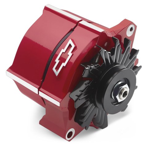 Proform Parts Alternators and Generators 141-150 Alternator; 100 AMP; GM 1-Wire; Slant-Edge; Raised Bowtie; Red thumbnail 3