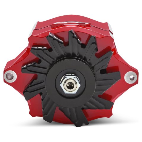 Proform Parts Alternators and Generators 141-150 Alternator; 100 AMP; GM 1-Wire; Slant-Edge; Raised Bowtie; Red thumbnail 4