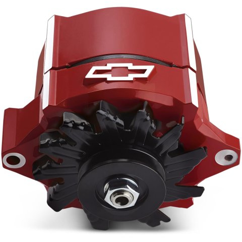 Proform Parts Alternators and Generators 141-150 Alternator; 100 AMP; GM 1-Wire; Slant-Edge; Raised Bowtie; Red thumbnail 5