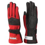 RaceQuip 355 Gloves 355013RQP Driving Gloves, 355, 2-Layer, Leather/Nomex®, Red/Black, Men's Medium, SFI 3.3/5, Pair thumbnail 3