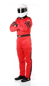 RaceQuip 120 Series Pyrovatex SFI-5 Suits 120016RQP Driving Suit, 1-Piece, Series, Pyrovatex, Multi-Layer, Red with Black Stripe, Men's X-Large, Each thumbnail 6