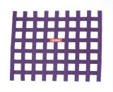 RaceQuip Non-SFI Ribbon Window Nets 721055RQP Net, Non-SFI, Ribbon, Rectangle, Polypropylene, Purple, 24 in. Width, 18 in. Height, Each thumbnail 1