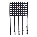 RaceQuip SFI Ribbon Window Nets With Strap Mounts 825003RQP Net, Square, Ribbon, Polypropylene, Black, Straps, 18 in. Width, 18 in. Height, 27.1, Each thumbnail 2