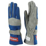 RaceQuip 351 Gloves 351026RQP Driving Gloves, 351, Single-Layer, Nomex/Leather, Blue/Gray, Men's X-Large, SFI 3.3/1, Pair thumbnail 3