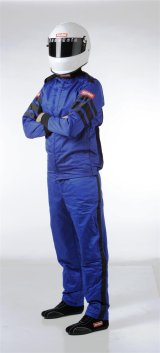 RaceQuip 120 Series Pyrovatex SFI-5 Jackets 121026RQP Driving Jacket, Series, Pyrovatex, Multi-Layer, Blue with Black Stripe, Men's X-Large, Each thumbnail 4