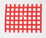 RaceQuip Non-SFI Ribbon Window Nets 721015RQP Net, Non-SFI, Ribbon, Rectangle, Polypropylene, Red, 24 in. Width, 18 in. Height, Each thumbnail 1