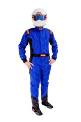 RaceQuip Chevron-1 FRC SFI-1 Suits 130922RQP Suits, One-Piece, Men's Small, Single Layer, SFI 3.2A/1, Blue, Each thumbnail 1