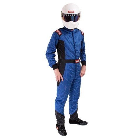 RaceQuip Chevron-5 Multi-Layer SFI-5 Suits 91609249RQP Driving Suit, Multi Layer Racing Driver Fire Suit, SFI 3.2A/5, Blue, Medium-Tall, Each thumbnail 1