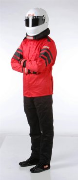 RaceQuip 120 Series Pyrovatex SFI-5 Jackets 121017RQP Jacket, Men's 2X-Large, Multiple Layers, SFI 3.2A/5 Safety Rating, Red with Black Stripe, Each thumbnail 4