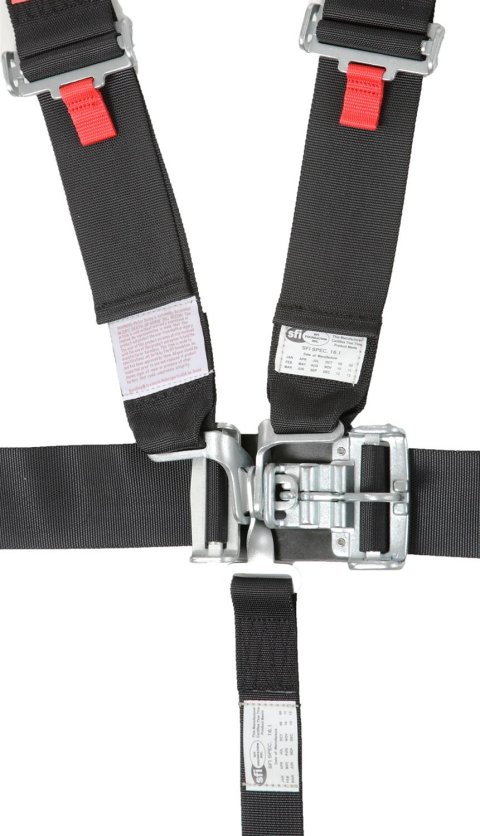 RaceQuip Latch & Link 5-Point Harness 711001RQP Harness, Link, Individual, Bolt-In, Wraparound, Floor/Roll Bar Mount, Black, Each thumbnail 2