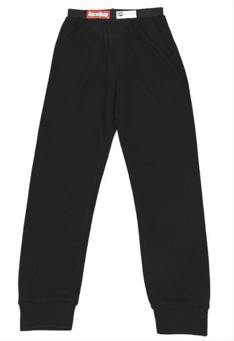 RaceQuip SFI 3.3 Fire-Retardant Underwear Pants 422999RQP Fire Retardant Pants, 3.3, Full Length, Nomex, Black, Men's 4 X-Large, Each thumbnail 2