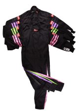 RaceQuip SFI-1 Pro-1 Single Layer Kids Suits 1950792RQP Driving Suits, Suits, One-piece, Pyrovatex, Black with Green Stripe, SFI 3.2A/1, Youth Small, Each thumbnail 2