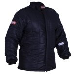 RaceQuip SFI-20 Multi-Layer Fire Suit Jackets 91930029RQP Driving Jacket, Racing Driver Jacket, Nomex, Multi Layer, SFI 3.2A/ 20, Black, Small, Each thumbnail 1