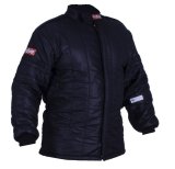 RaceQuip SFI-20 Multi-Layer Fire Suit Jackets 91930029RQP Driving Jacket, Racing Driver Jacket, Nomex, Multi Layer, SFI 3.2A/ 20, Black, Small, Each thumbnail 2
