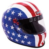 RaceQuip PRO20 Helmets 276121RQP Helmet, PRO20, Full, Gloss Red/WhiteBlue, Snell SA2020, EPS Liner, American Flag Graphic, X-Small, Each thumbnail 2