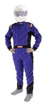 RaceQuip Chevron-1 FRC SFI-1 Suits 130927RQP Suits, One-Piece, Men's 2X-Large, Single Layer, SFI 3.2A/1, Blue, Each thumbnail 3