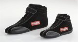 RaceQuip Euro Carbon-L Racing Shoes 30500020RQP Shoes, Mid-top Style, US Youth Shoe Size 2, Pyrovatex Liner, Black, SFI 3.3/5, Pair thumbnail 6