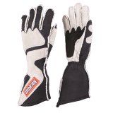 RaceQuip 359 Series Outseam Angle-Cut Gloves 359605RQP Driving Gloves, Series, Two Layer, Nomex/Suede, Race Gloves, SFI 3.3/5, Black/Gray, Large, Pair thumbnail 1