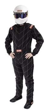 RaceQuip Chevron-1 FRC SFI-1 Suits 130902RQP Suits, One-Piece, Men's Small, Single Layer, SFI 3.2A/1, Black, Each thumbnail 4