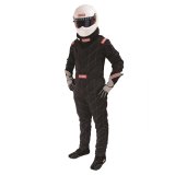 RaceQuip Chevron-5 Multi-Layer SFI-5 Suits 91609059RQP Driving Suit, Multi Layer Racing Driver Fire Suit, SFI 3.2A/5, Black, Large, Each thumbnail 1