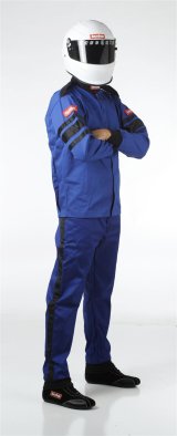 RaceQuip 110 Series Pyrovatex SFI-1 Jackets 111023RQP Jacket, Series, Men's Medium, Single Layer, SFI 3.2A/1, Blue with Black Stripe thumbnail 5