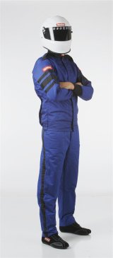 RaceQuip 120 Series Pyrovatex SFI-5 Jackets 121023RQP Driving Jacket, Series, Pyrovatex, Multi-Layer, Blue with Black Stripe, Men's Medium, Each thumbnail 5