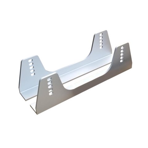 RaceQuip Seat Mounting Brackets 96001019RQP Brackets, Fixed, Aluminum, Natural, 5 in. Max Height, Pair