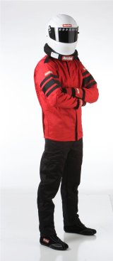 RaceQuip 120 Series Pyrovatex SFI-5 Jackets 121013RQP Jacket, Men's Medium, Multiple Layers, SFI 3.2A/5 Safety Rating, Red with Black Stripe, Each thumbnail 5