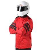 RaceQuip 120 Series Pyrovatex SFI-5 Jackets 121013RQP Jacket, Men's Medium, Multiple Layers, SFI 3.2A/5 Safety Rating, Red with Black Stripe, Each thumbnail 7