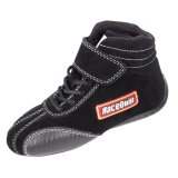RaceQuip Euro Carbon-L Racing Shoes 30400910RQP Shoes, Mid-top Style, US Youth Shoe Size 10, Pyrovatex Liner, Black, SFI 3.3/5, Pair thumbnail 3