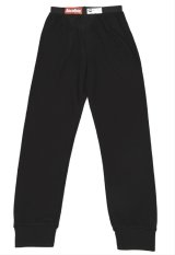 RaceQuip SFI 3.3 Fire-Retardant Underwear Pants 422993RQP Fire Retardant Pants, 3.3, Full Length, Nomex, Black, Men's Medium, Each thumbnail 2