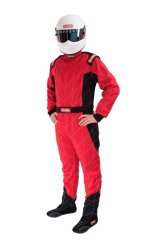 RaceQuip Chevron-1 FRC SFI-1 Suits 130913RQP Suits, One-Piece, Men's Medium, Single Layer, SFI 3.2A/1, Red, Each thumbnail 4