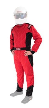 RaceQuip Chevron-1 FRC SFI-1 Suits 130913RQP Suits, One-Piece, Men's Medium, Single Layer, SFI 3.2A/1, Red, Each thumbnail 5
