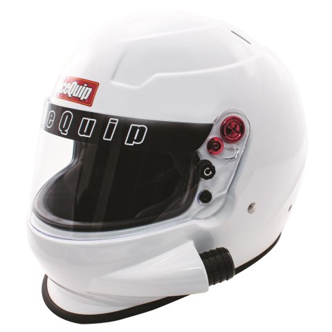 RaceQuip PRO20 Side Air Helmets 296113RQP Helmet, Air, Full, Gloss White, Snell SA2020, EPS Liner, No Graphic, Medium, Each
