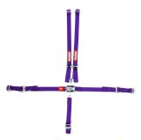 RaceQuip Jr. Dragster and Quarter Midget 5-Point Harness 709059RQP Racing Harness, Dragster, Midget, Complete, 5-Point, Latch, SFI 16.2, Polyester, Purple, Each thumbnail 3