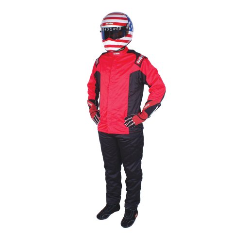 RaceQuip Chevron-5 Multi-Layer SFI-5 Jackets 91619179RQP Driving Jackets, SFI-5, Multiple Layers, Nomex®, Red, SFI 3.2A/5, Men's 2X-Large, Each thumbnail 1