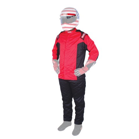 RaceQuip Chevron-5 Multi-Layer SFI-5 Jackets 91619179RQP Driving Jackets, SFI-5, Multiple Layers, Nomex®, Red, SFI 3.2A/5, Men's 2X-Large, Each thumbnail 3