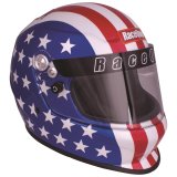 RaceQuip PRO Youth Helmets 2261296RQP Helmet, Youth, Full Face, Nomex Liner, Graphic, American Flag, Gloss, Adjustable Size, Each thumbnail 2