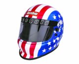 RaceQuip PRO Youth Helmets 2261296RQP Helmet, Youth, Full Face, Nomex Liner, Graphic, American Flag, Gloss, Adjustable Size, Each thumbnail 3