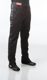 RaceQuip SFI-1 Pro-1 Single Layer Kids Pants 1970093RQP Driving Pant, Kids, Pyrovatex, Black, SFI 3.2A/1, Youth Medium, Each thumbnail 1