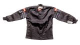 RaceQuip SFI-1 Pro-1 Single Layer Kids Jackets 1969993RQP Driving Jacket, Junior's Medium, Pyrovatex, Black with Black Stripe, SFI 3.2A/1, Each thumbnail 5